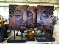 Dekobild Buddha Gesicht, Relief aus Teakholz, Asien Deko, Bali Baden-Württemberg - Bötzingen Vorschau