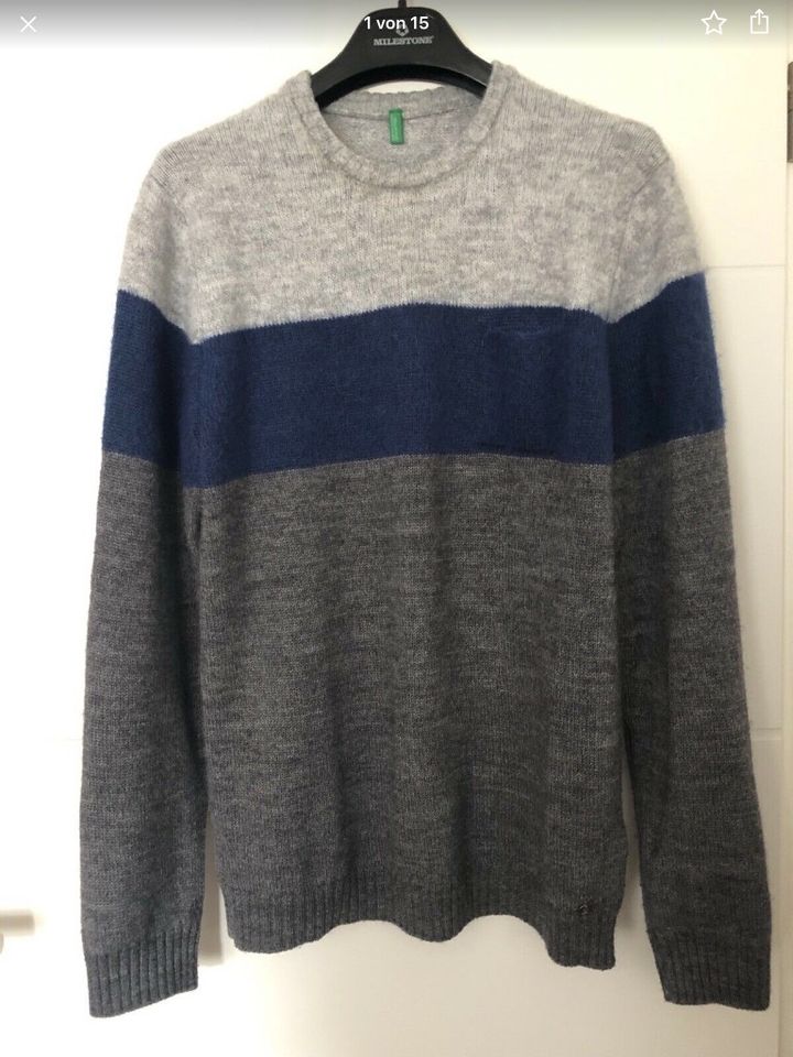 Pullover United Colors of Benetton Gr M Strick Wolle Herren Pulli in  Neuhausen-Nymphenburg - Neuhausen | eBay Kleinanzeigen ist jetzt  Kleinanzeigen