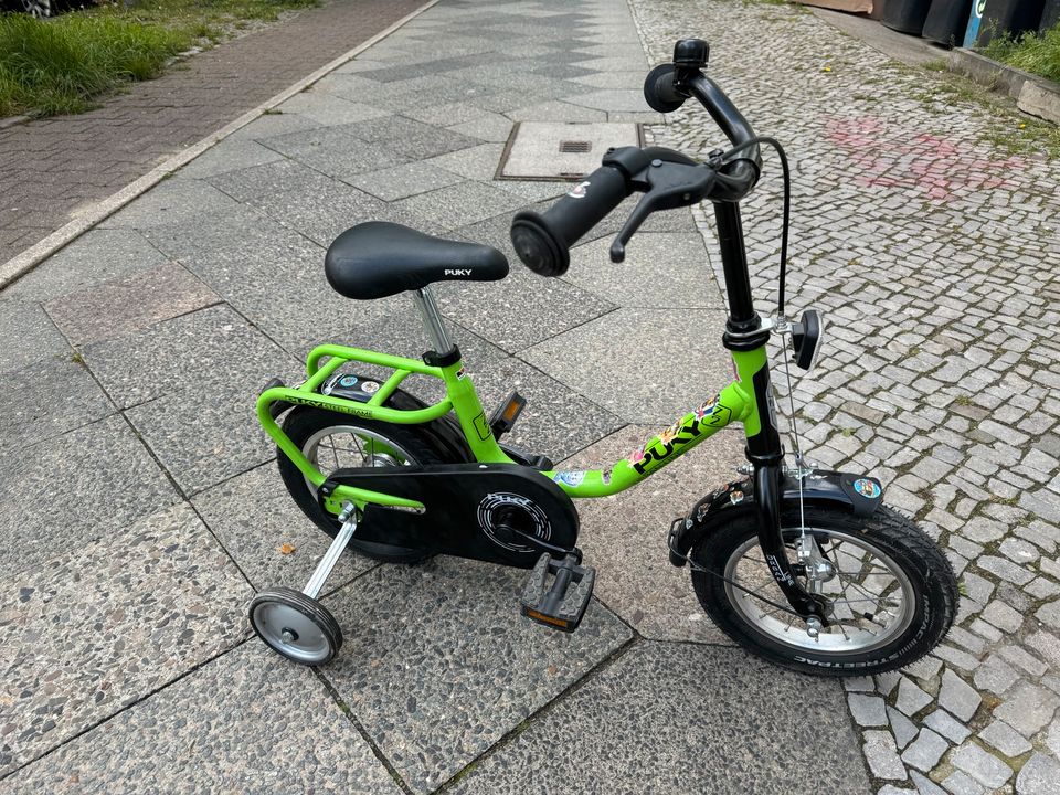 12 Zoll Kinderfahrrad Von PUKY neongrün in Berlin