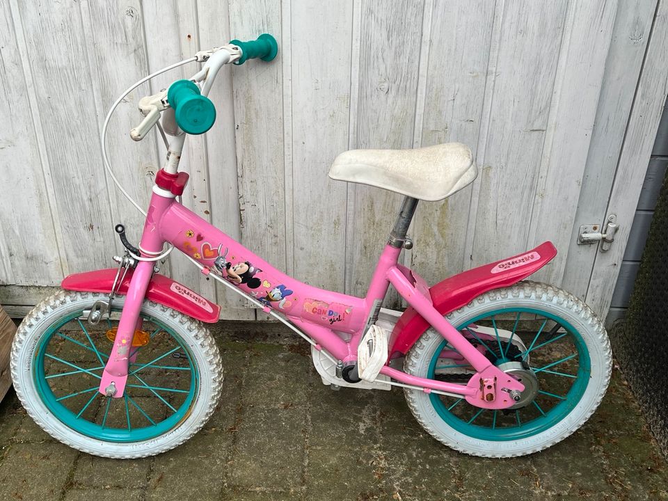 Mickey mouse Fahrrad 14 Zoll Fahrrad Kinderfahrrad in Apensen