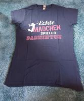 Badminton T-Shirt gr.M Spruchshirt Echte Mädchen spielen Badm Bayern - Hersbruck Vorschau