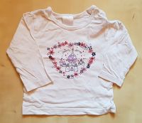 1x ❤ Süßes weißes Langarmshirt- Gr 68 - Baby - Mädchen - Shirt Dresden - Neustadt Vorschau