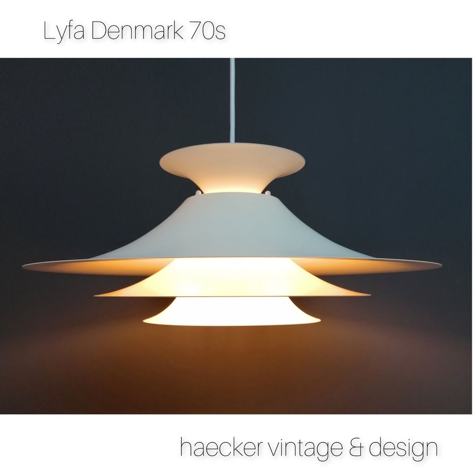 Lampe danish design zu teak midcentury poulsen lyfa retro 70er in Dresden