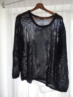 Damen Lochstrick Netz Pullover für den Sommer dunkelblau Gr XL 46 Bayern - Rückersdorf Vorschau