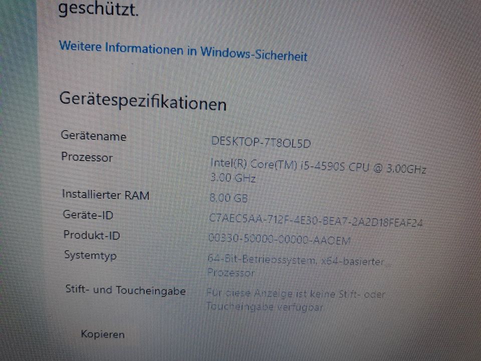 Home Office Tower PC HP i5 G2 Core 8 GB RAM SSD Neuwertig in Berlin