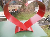 Großes rotes Herz  aus Metall für jedes Geschenk geeignet Bayern - Hofkirchen Vorschau
