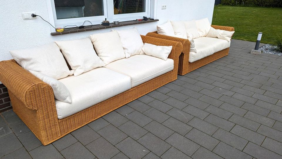 Rattan Sofa Sitzgarnitur in Minden