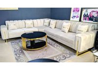 Design Ecksofa Schlafsofa Beige Gold Wohnzimmer Garnitur NEU Nordrhein-Westfalen - Gelsenkirchen Vorschau