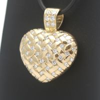 Anhänger Herz Diamant 750 Gold 18 Karat Brillant www.juweliero.de Nordrhein-Westfalen - Gelsenkirchen Vorschau