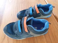 Gr. 34 Halbschuhe Klettverschluss Schuhe blau orange Baden-Württemberg - Neckartenzlingen Vorschau