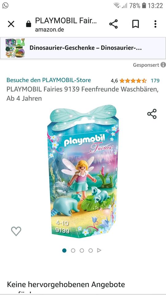 Playmobil Fairies Set 9138, 70299, 9139, 70059, 5596, 9438, 5381 in Probsteierhagen