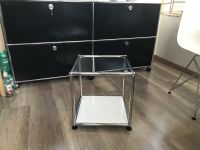 USM Haller Beistelltisch Tisch Regal Glas und weiß 35x35x39,5 cm Hannover - Vahrenwald-List Vorschau