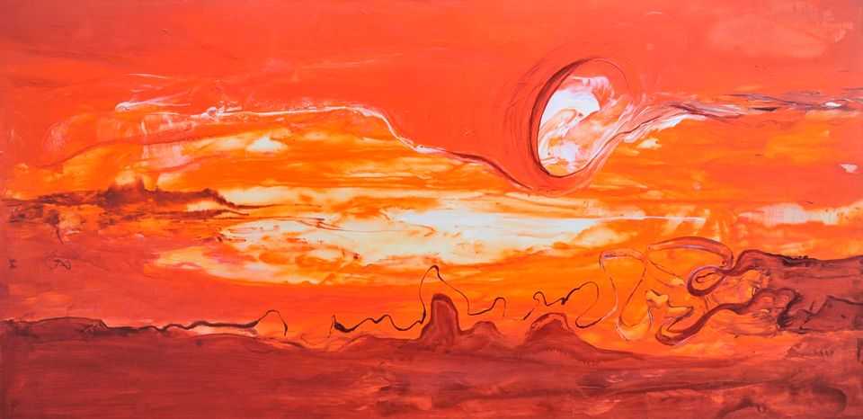 Bild Acryl 100 x 200 cm  "JA " in Korschenbroich