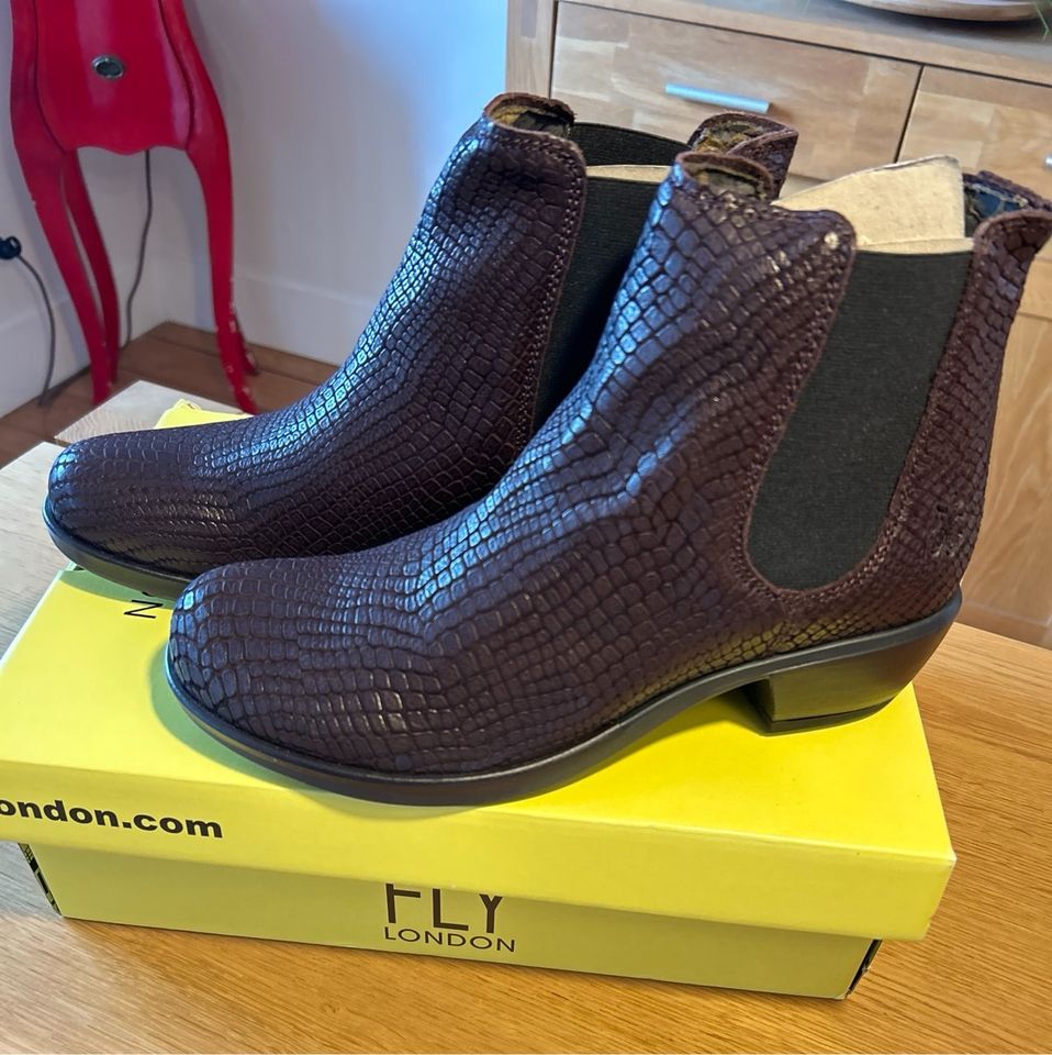 Fly London, Stiefelette/Ancle Boot, Make (Croco), NEU in Wewelsfleth