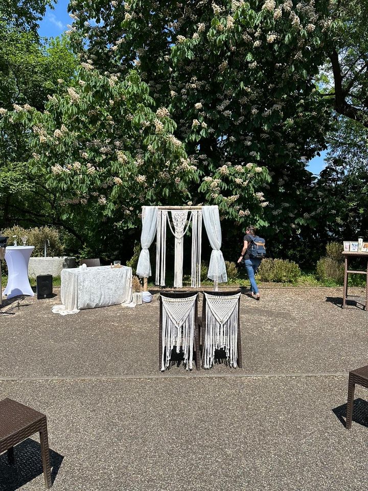 Makramee Wandbehang Hochzeit / Freie Trauung in Esslingen