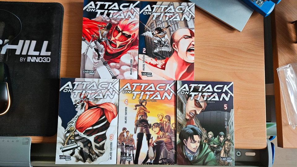 Attack on Titan Manga I Band 1-5 in Hemmingen