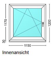 1tlg. Fenster B:1150 x H: 1170 mm - Neuware Bayern - Rödental Vorschau