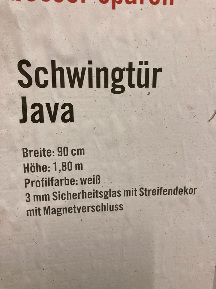 Duschtüre - Schwingtüre in Fichtenau