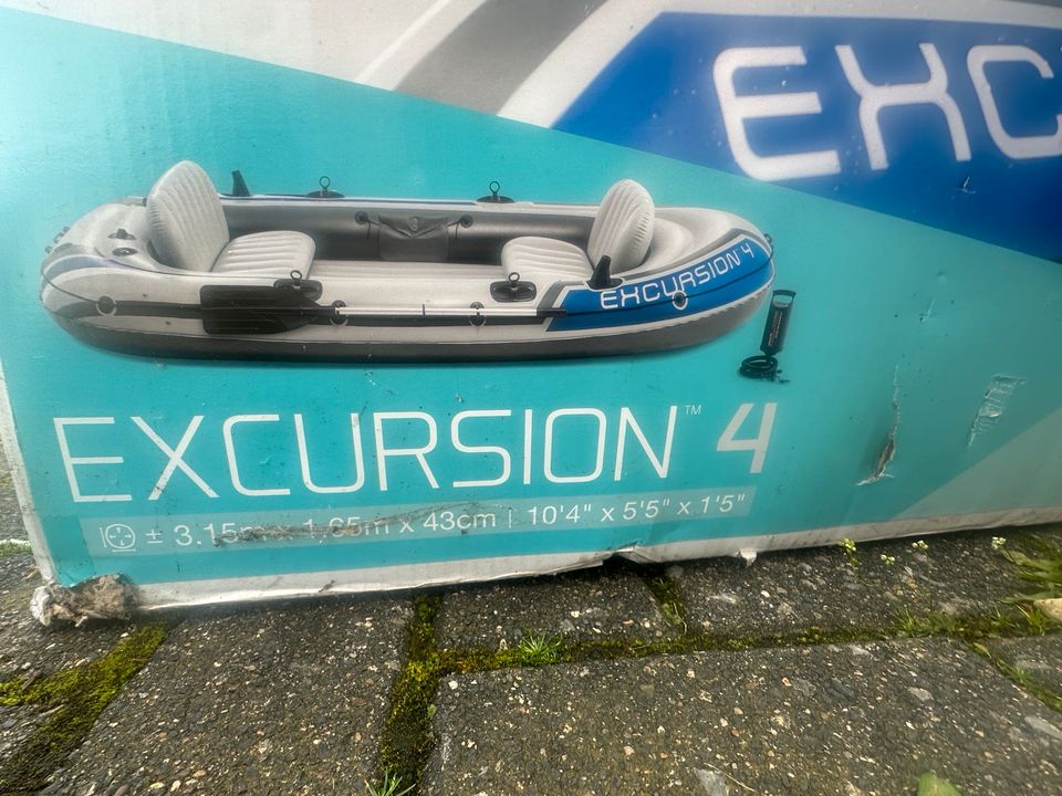 Schlauchboot Intex excursion 4 in Lippstadt