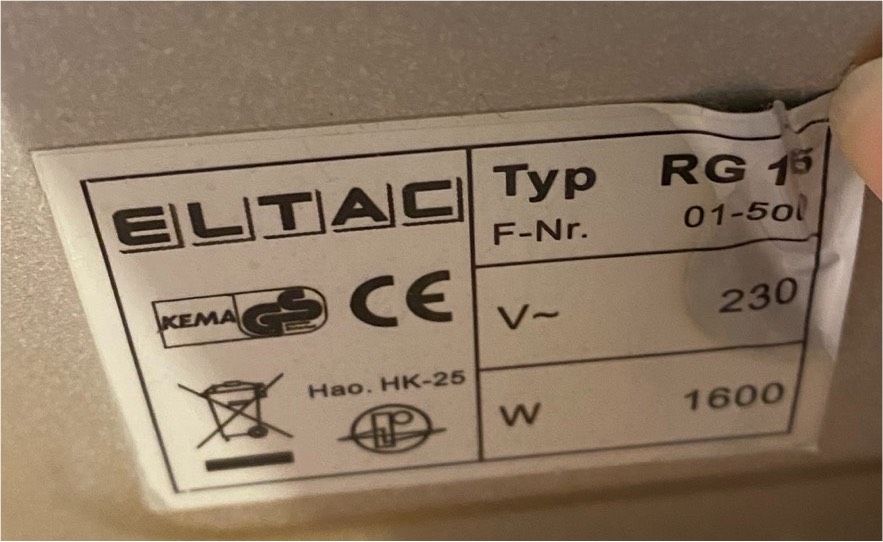 Eltac RG15 Backofen mit Drehspieß in Singen