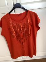 Damen T Shirt von edc by Esprit Gr. M Orange Pailletten neu Nordrhein-Westfalen - Troisdorf Vorschau