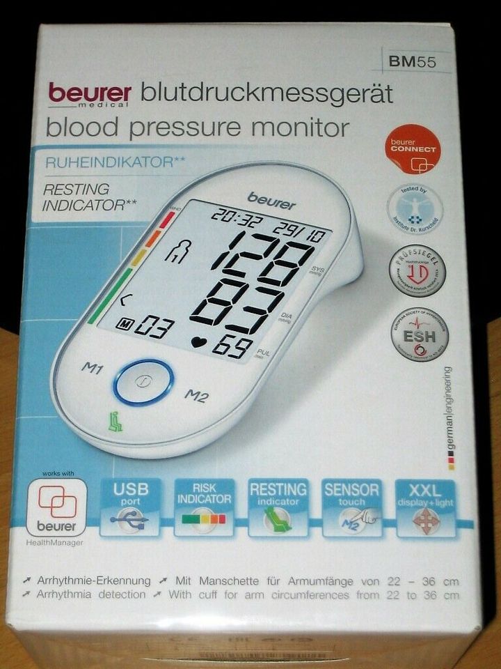 Beurer BM 55 Blutdruckmessgerät digital Neu Oberarm Blutdruck in Berlin -  Neukölln | eBay Kleinanzeigen ist jetzt Kleinanzeigen