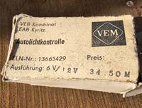 VEM Autolichtkontrolle DDR IFA Trabant Sachsen-Anhalt - Bördeland Vorschau
