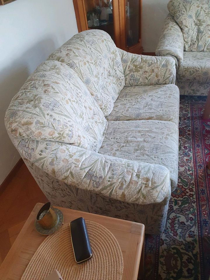 hochwertige Couchgarnitur Sessel Sofa komplett in Murnau am Staffelsee