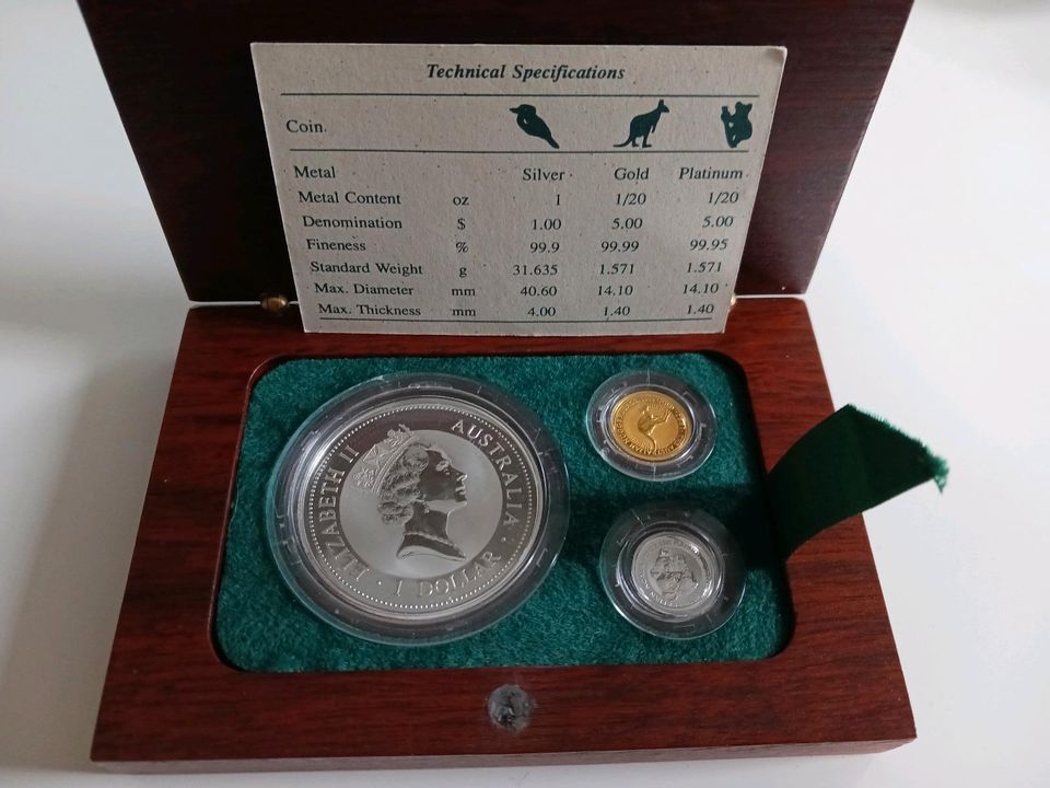 Australien Perth Mint Gold Silber Platin Kookaburra Koala Känguru in Diedorf bei Mühlhausen
