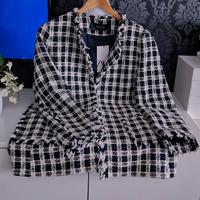 *NEU* Zara Blazer Jacke Mantel schwarz weiß kariert Gr. XL Tweed. West - Unterliederbach Vorschau