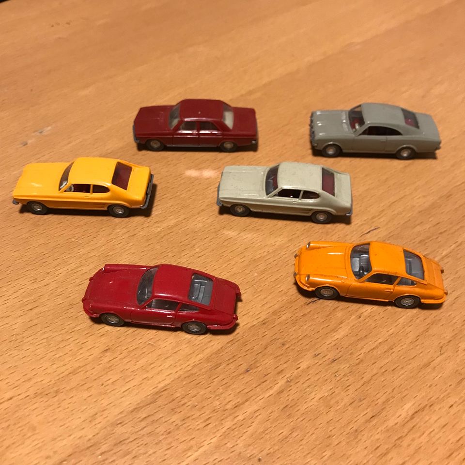 6 x Wiking Modell Autos Opel Porsche Audi in Gilching