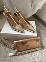 Goldene Slingpumps von Guess Gr. 37 *wie neu* + passender Clutch Bayern - Veitshöchheim Vorschau