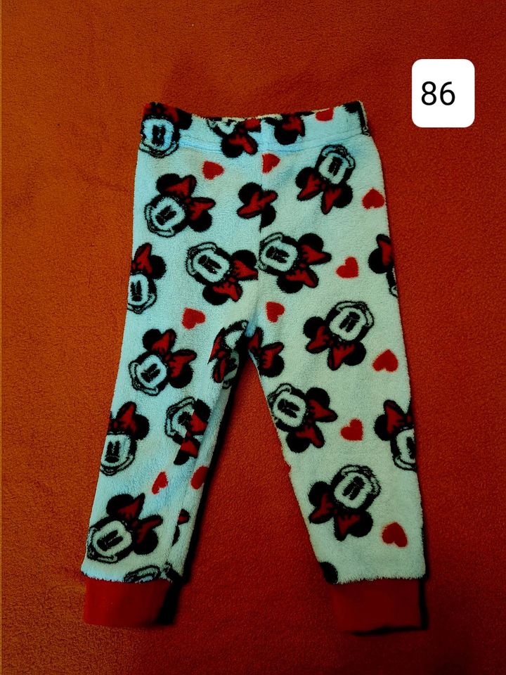 Leggings gefüttert Micky Mouse fleece Größe 86 Mädchen in Seesen