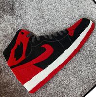 Nike Air Jordan 1 High Bred Teppich Custom handmade sneaker Düsseldorf - Pempelfort Vorschau