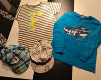 T-Shirt, Pullover und 2 Basecap in Größe 122 zusammen 1,50€ Sachsen-Anhalt - Halle Vorschau