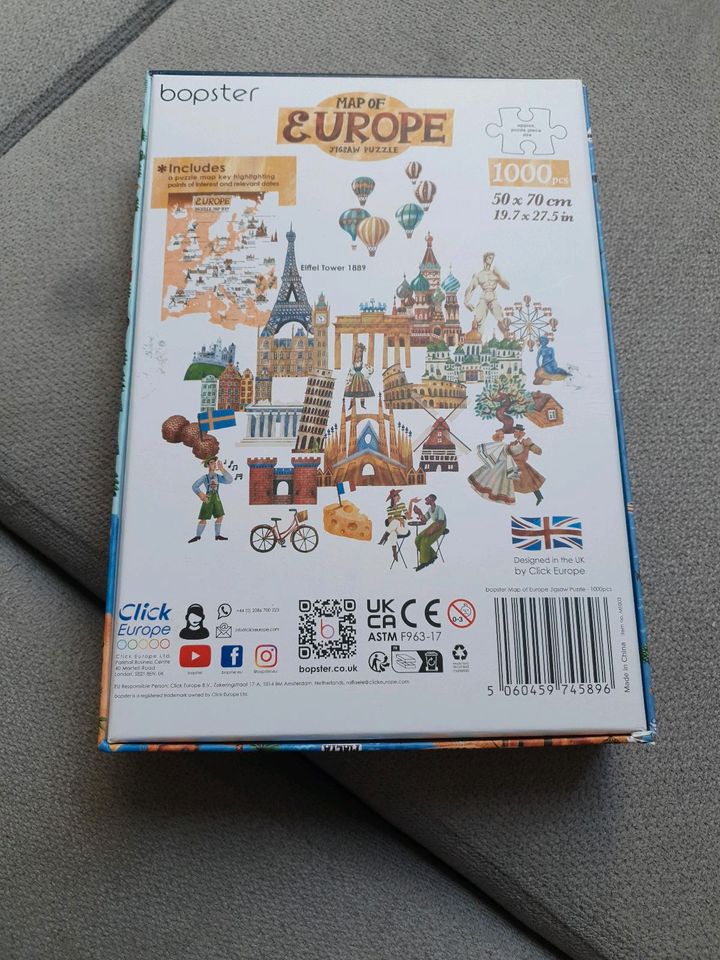 MAP OF EUROPE, PUZZLE in Aachen