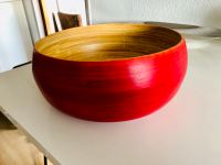 Große Schale rot  aus Bambus Bayern - Senden Vorschau