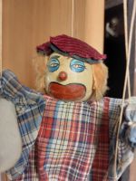 Marionette Clown Kopf-Fuß-Länge 22 cm aus Holz und Stoff gefertig Hessen - Darmstadt Vorschau