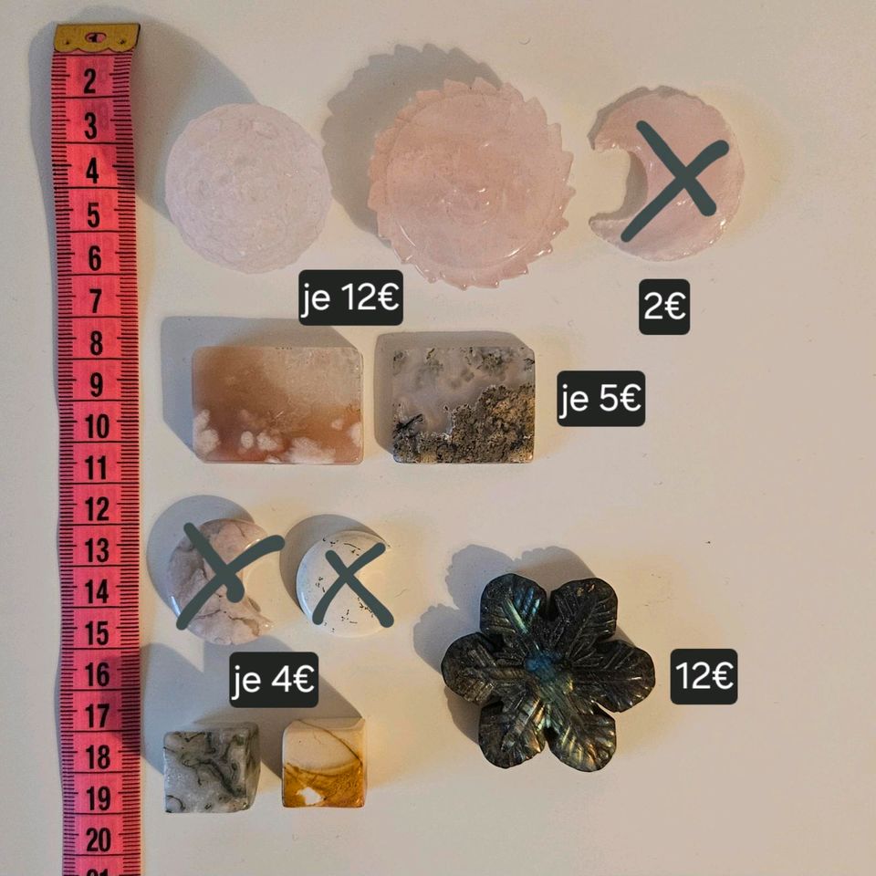 Diverse Kristalle, Edelsteine, Mineralien in Chemnitz