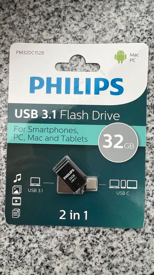 Philips 32GB USB 3.1 Flash Drive - USB Stick NEU OVP in Neuenstadt