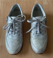 „Rohde“Echtleder-Damen-Sneakers,Gr.38,silber/grau/beige,guter Z.! Saarland - Riegelsberg Vorschau