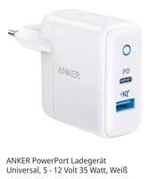 ANKER PowerPort Ladegerät Universal, 5 - 12 Volt 35 Watt, Weißneu Brandenburg - Fürstenwalde (Spree) Vorschau