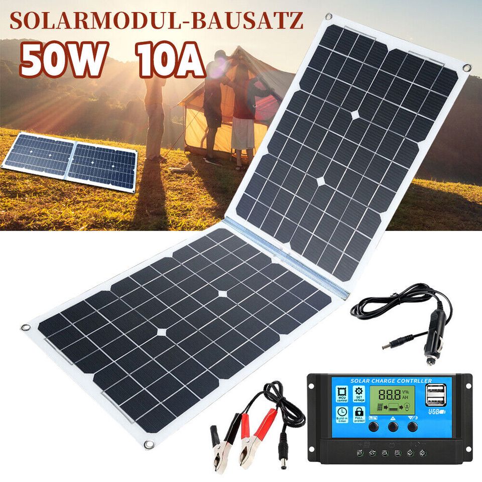 SolarPanel Solarmodul Ladegerät Kit Photovoltaik Balkonkraftwerk in Weilburg