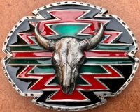 Stier Büffel Kopf Buckle Gürtelschnalle Western Cowboy Indianer Bayern - Nördlingen Vorschau