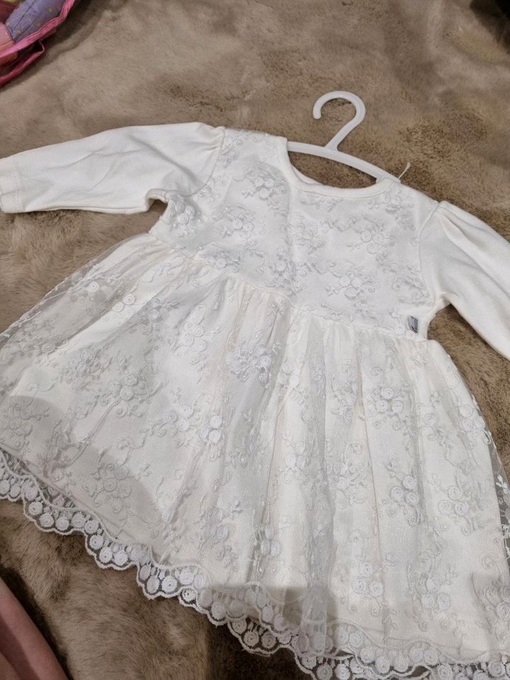 Babykleid Kleid Taufkleid Party beige Gr. 86  Spitze Mädchen in Rottweil