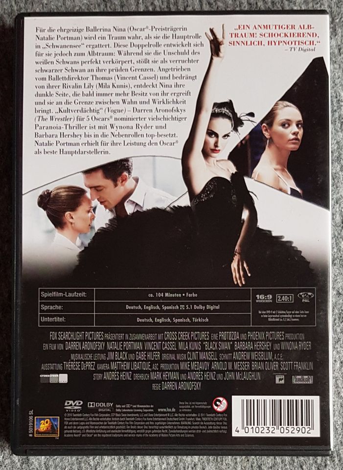 Black Swan - DVD - Thriller - Natalie Portman in Saarbrücken