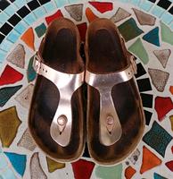 birkenstock Gizeh Sandalen Pantoletten 38 echt Leder rosegold top Saarland - Völklingen Vorschau