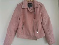 Biker Jacke Wildleder Imitation, rosé Niedersachsen - Wedemark Vorschau