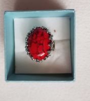 Modeschmuck Ring Emo Gothic Vampir Rot schwarz silber 16 Köln - Köln Dellbrück Vorschau