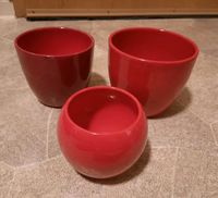 3 rote Übertöpfe Blumentopf - 10, 13, 15 cm gebraucht Rheinland-Pfalz - Ludwigshafen Vorschau